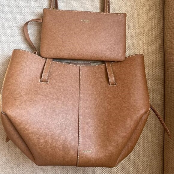 Polene Cyme Mini Bag Color Camel - Picture 3 of 3